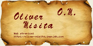 Oliver Misita vizit kartica
